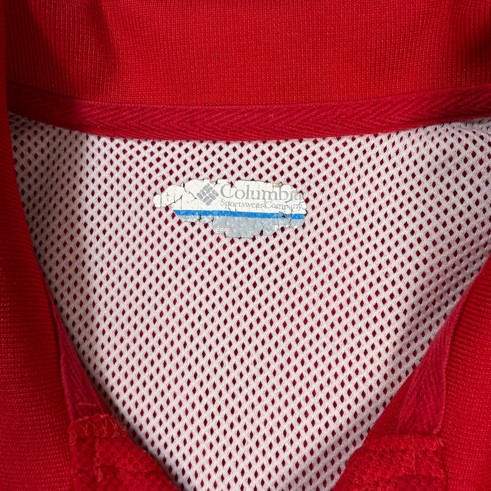 Columbia PFG Polo Mens Medium‎ Red Georgia Bulldogs NCAA Omni-Shade Vented Back - Picture 5 of 9